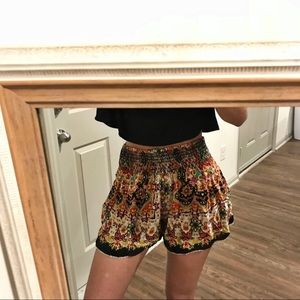 Colorful flowy shorts